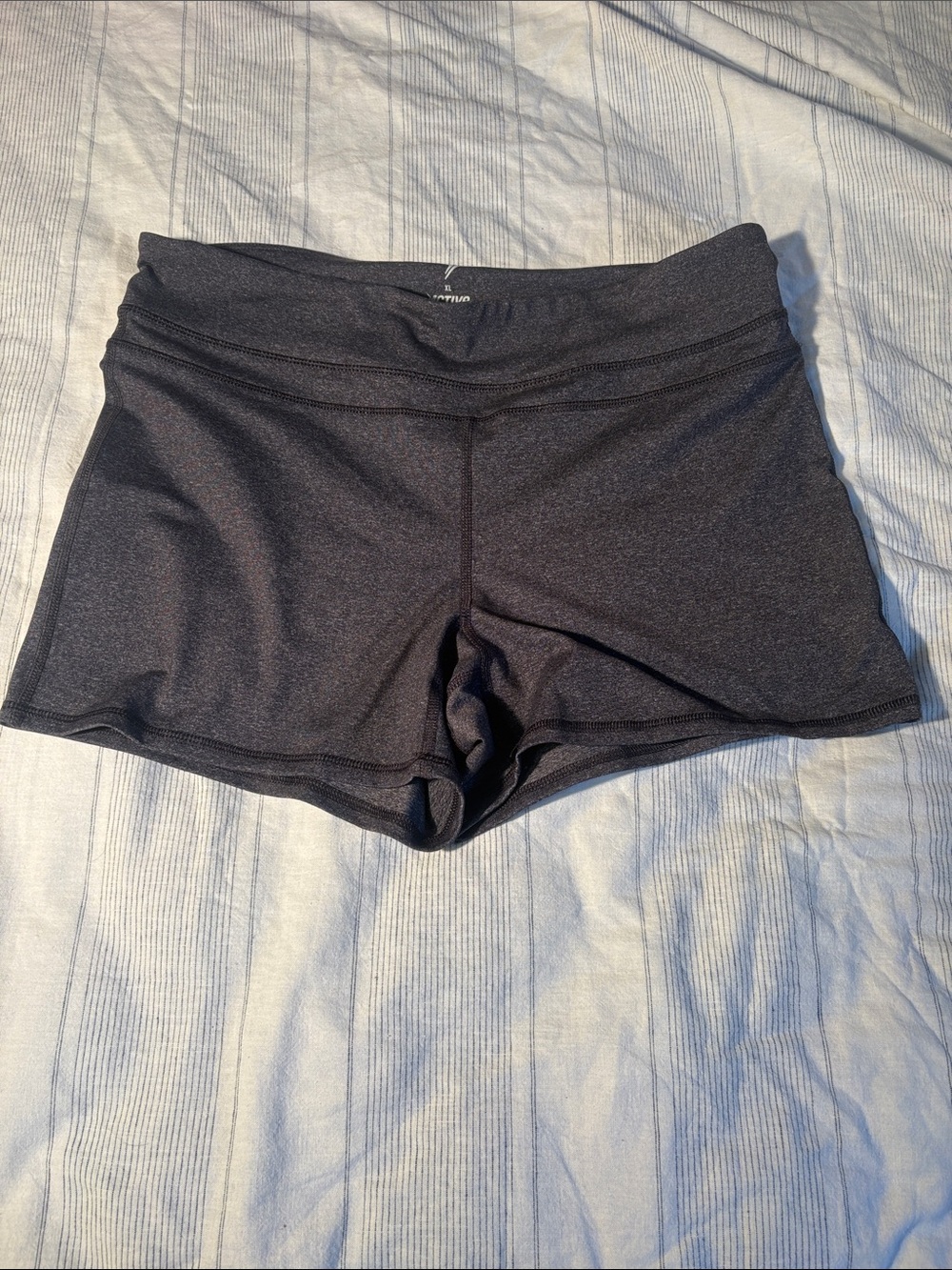 Old Navy Women's Dark Heather Charcoal Bike Shorts